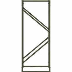 Vidaxl - Portant de bois chauffage vert olive 40x25x100 cm Outlet