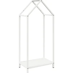 VidaXL - Portant de bois chauffage blanc 40x25x90 cm Outlet