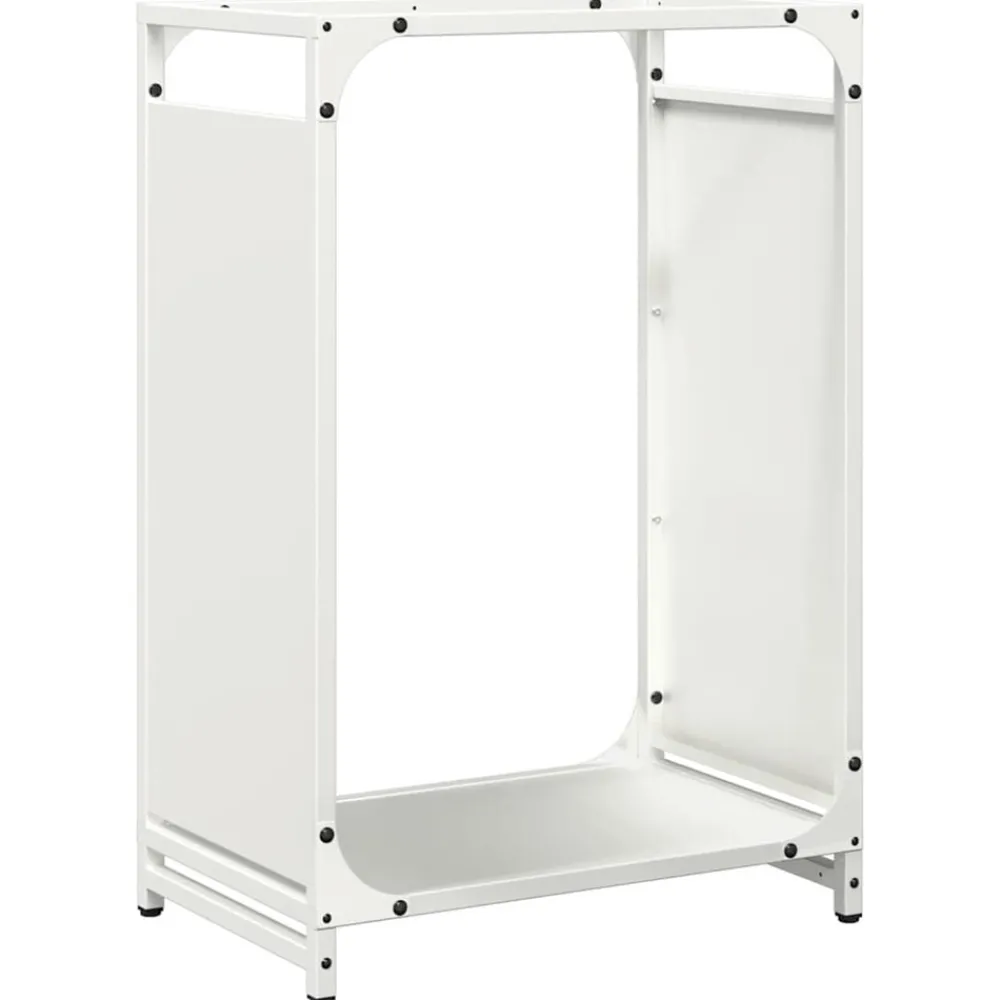 Vidaxl - Portant de bois chauffage blanc 44x28x65 cm