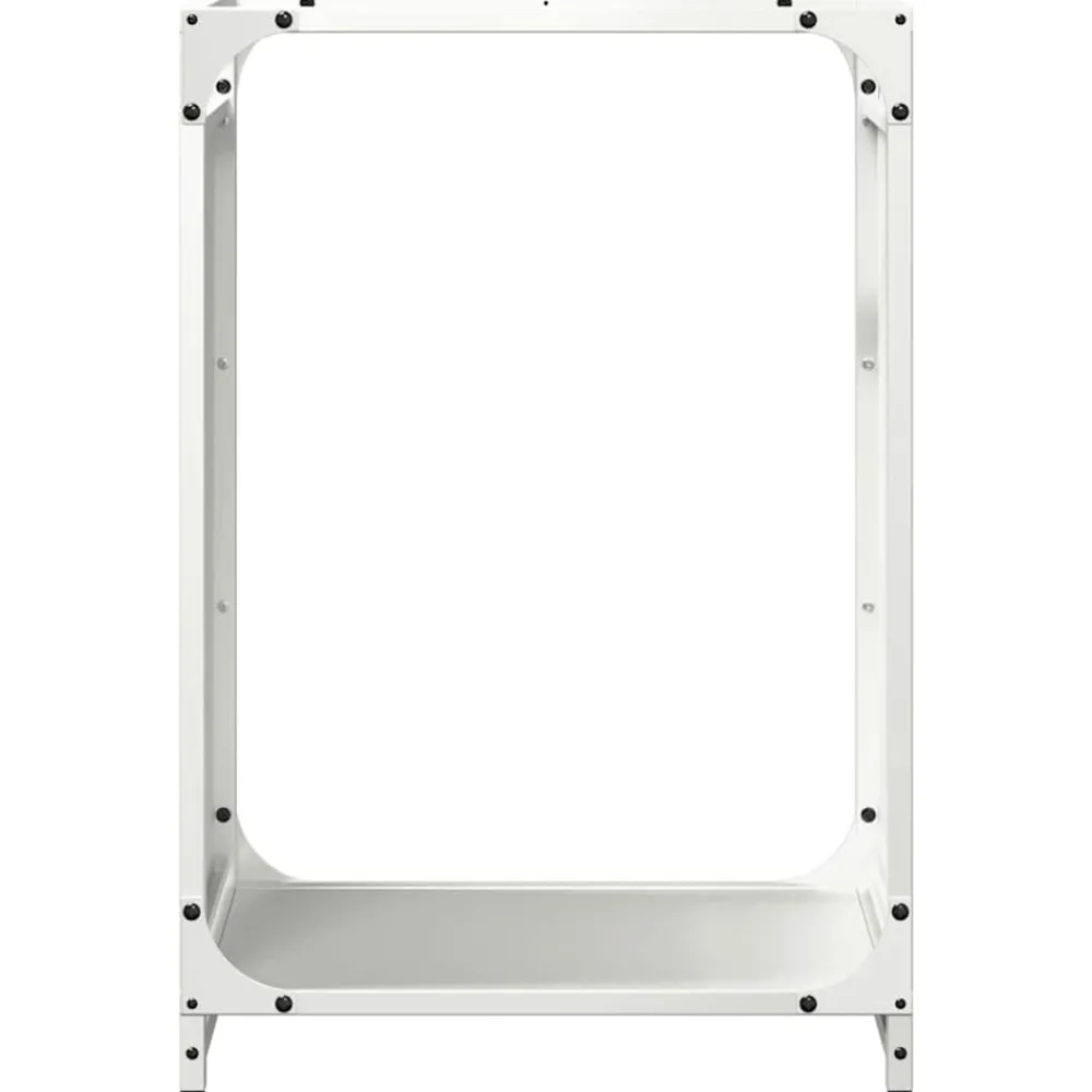 Vidaxl - Portant de bois chauffage blanc 44x28x65 cm