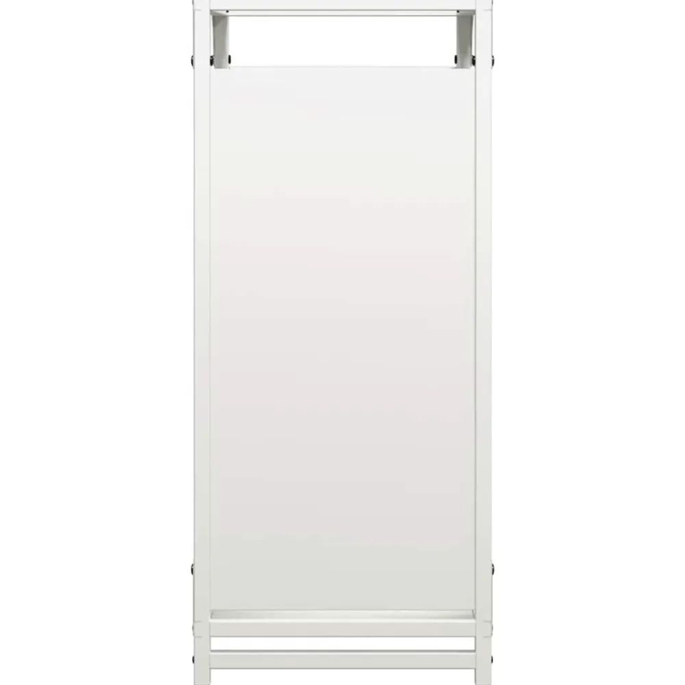 Vidaxl - Portant de bois chauffage blanc 44x28x65 cm