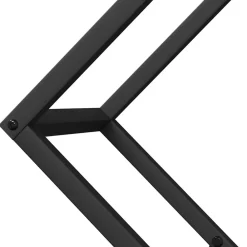 Vidaxl Bois Et Accessoires De Cheminées | - Portant de bois chauffage noir 60x25x60 cm