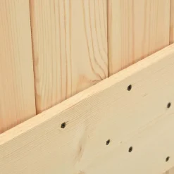 VidaXL Mercerie | - Porte coulissante et kit de quincaillerie 90x210 cm pin massif