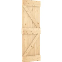 VidaXL Mercerie | - Porte coulissante et kit de quincaillerie 70x210 cm pin massif