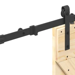 VidaXL Mercerie | - Porte coulissante et kit de quincaillerie 70x210 cm pin massif