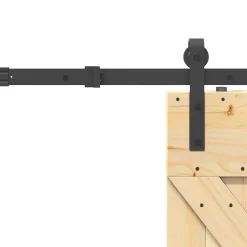 VidaXL Mercerie | - Porte coulissante et kit de quincaillerie 70x210 cm pin massif