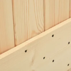 VidaXL Mercerie | - Porte coulissante et kit de quincaillerie 70x210 cm pin massif