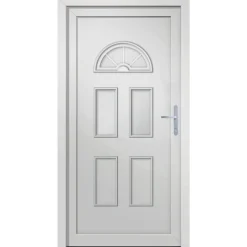 Vidaxl Mercerie | - Porte d'entrée blanc 98x198 cm pvc