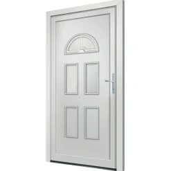 Vidaxl Mercerie | - Porte d'entrée blanc 98x198 cm pvc