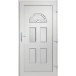 Vidaxl Mercerie | - Porte d'entrée blanc 98x198 cm pvc