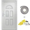 Vidaxl Mercerie | - Porte d'entrée blanc 110x210 cm pvc