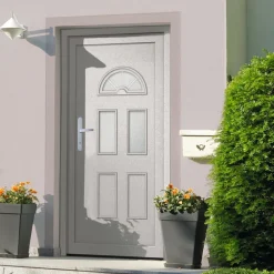Vidaxl Mercerie | - Porte d'entrée blanc 110x210 cm pvc