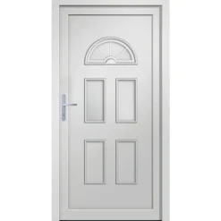 Vidaxl Mercerie | - Porte d'entrée blanc 110x210 cm pvc
