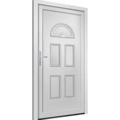 Vidaxl Mercerie | - Porte d'entrée blanc 110x210 cm pvc