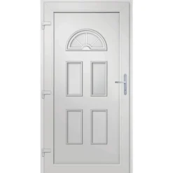 Vidaxl Mercerie | - Porte d'entrée blanc 110x210 cm pvc