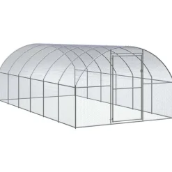 VidaXL Poulaillers, Clapiers Et Accessoires | - Poulailler d extérieur 3x6x2 m acier galvanisé