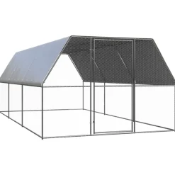 Vidaxl Poulaillers, Clapiers Et Accessoires | - Poulailler d'extérieur 3x6x2 m acier galvanisé