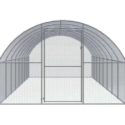 VidaXL Poulaillers, Clapiers Et Accessoires | - Poulailler d extérieur 3x8x2 m acier galvanisé