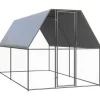 Vidaxl Poulaillers, Clapiers Et Accessoires | - Poulailler d extérieur 2x4x2 m acier galvanisé