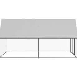 Vidaxl Poulaillers, Clapiers Et Accessoires | - Poulailler d extérieur 2x4x2 m acier galvanisé