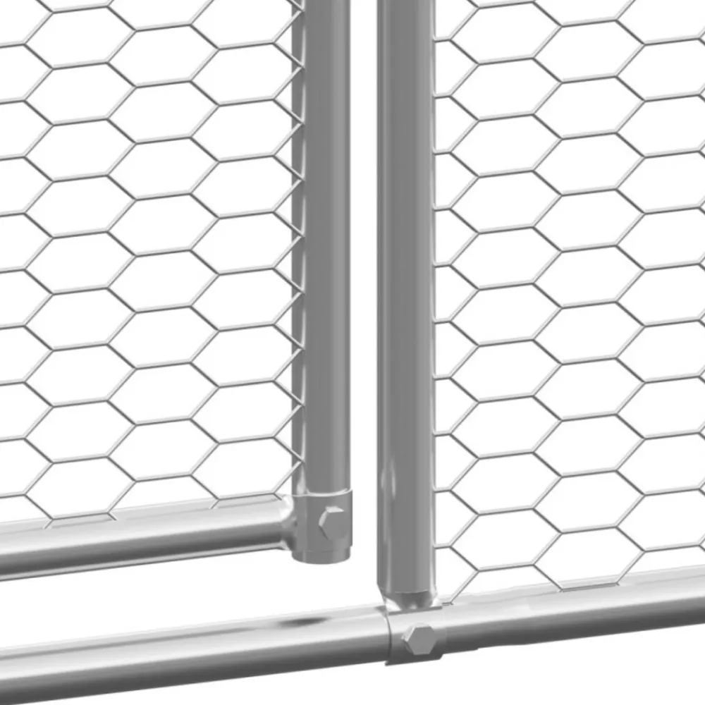 Vidaxl Poulaillers, Clapiers Et Accessoires | - Poulailler d extérieur 2x4x2 m acier galvanisé