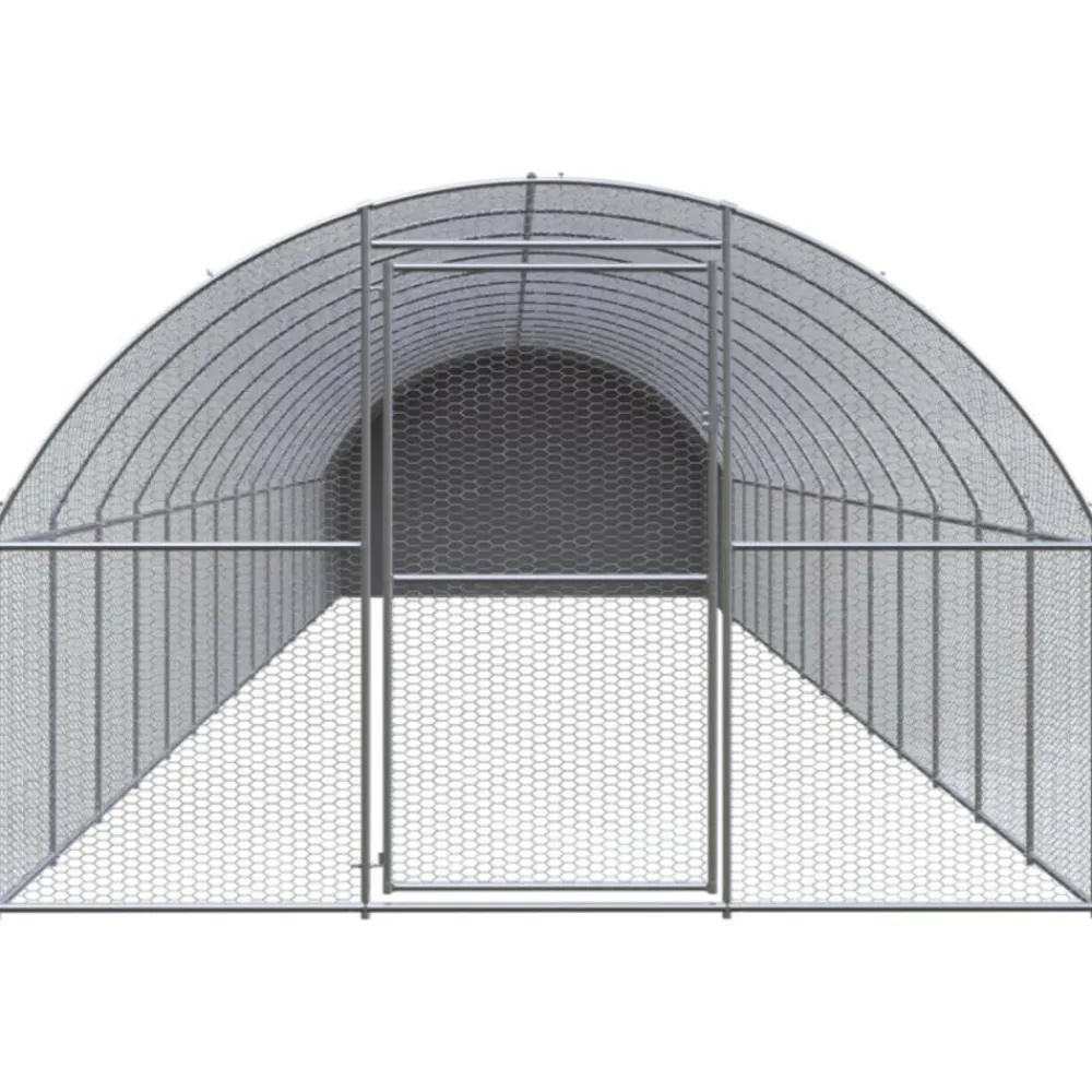 Vidaxl Poulaillers, Clapiers Et Accessoires | - Poulailler d extérieur 3x2x2 m acier galvanisé