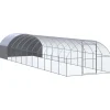 VidaXL Poulaillers, Clapiers Et Accessoires | - Poulailler d extérieur 2x6x2 m acier galvanisé