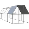 Vidaxl Poulaillers, Clapiers Et Accessoires | - Poulailler d extérieur 2x8x2 m acier galvanisé