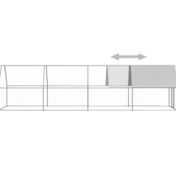 Vidaxl Poulaillers, Clapiers Et Accessoires | - Poulailler d extérieur 2x8x2 m acier galvanisé
