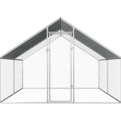 Vidaxl Poulaillers, Clapiers Et Accessoires | - Poulailler d extérieur 2,75 x 4 x 1,92 m acier galvanisé