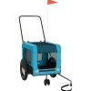 Vidaxl Paniers, Transports Et Chatières | - Remorque de vélo pour animaux de compagnie orange et gris
