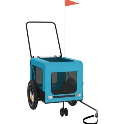 Vidaxl Paniers, Transports Et Chatières | - Remorque de vélo pour animaux de compagnie orange et gris