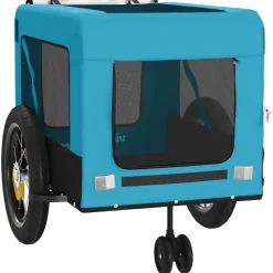 Vidaxl Paniers, Transports Et Chatières | - Remorque de vélo pour animaux de compagnie orange et gris
