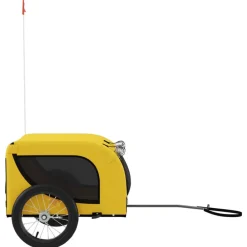 Vidaxl Paniers, Transports Et Chatières | - Remorque de vélo pour animaux de compagnie jaune et noir