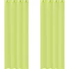 VidaXL - Rideaux en voile avec œillets 2 pcs vert pomme 140x260 cm Best
