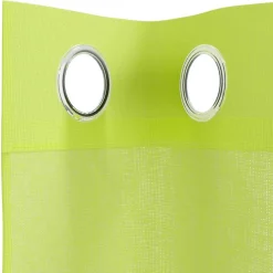 VidaXL - Rideaux en voile avec œillets 2 pcs vert pomme 140x260 cm Best