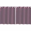 Vidaxl - Rideaux en voile avec œillets 2 pcs violet 140x140 cm Online