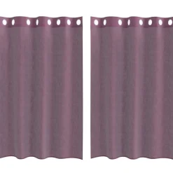 VidaXL - Rideaux en voile avec œillets 2 pcs violet 140x175 cm Outlet