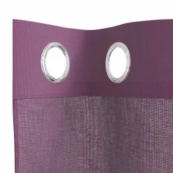 VidaXL - Rideaux en voile avec œillets 2 pcs violet 140x175 cm Outlet