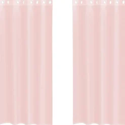 Vidaxl Objets De Décoration | - Rideaux en voile avec œillets 2 pcs rose clair 140x245 cm