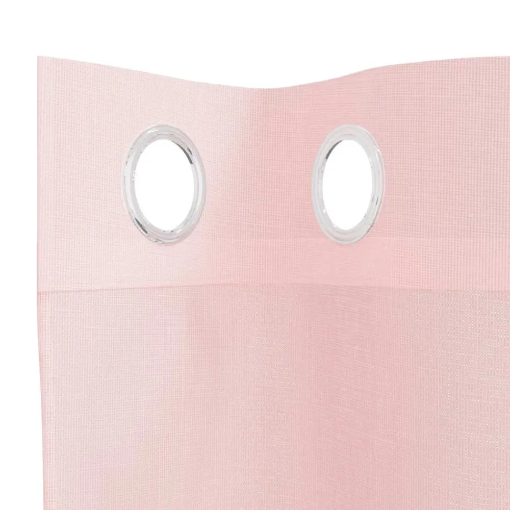 Vidaxl Objets De Décoration | - Rideaux en voile avec œillets 2 pcs rose clair 140x245 cm
