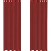 VidaXL - Rideaux en voile avec œillets 2 pcs rouge bordeaux Discount