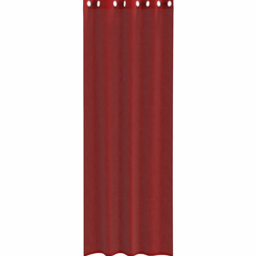 VidaXL - Rideaux en voile avec œillets 2 pcs rouge bordeaux Discount