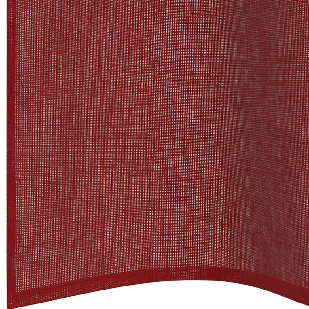 VidaXL - Rideaux en voile avec œillets 2 pcs rouge bordeaux Discount