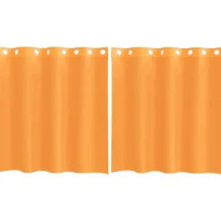 VidaXL Objets De Décoration | - Rideaux en voile avec œillets 2 pcs orange 140x140 cm