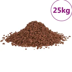 Vidaxl - Roches volcaniques 25 kg rouge 5-8 mm Outlet