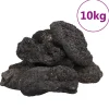Vidaxl - Roches volcaniques 10 kg noir 10-30 cm Hot