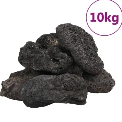 VidaXL Plantes Et Décoration | - Roches volcaniques 10 kg noir 10-30 cm