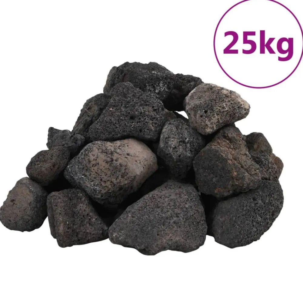 Vidaxl Plantes Et Décoration | - Roches volcaniques 10 kg rouge 1-2 cm
