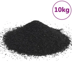VidaXL Plantes Et Décoration | - Sable pour aquarium 10 kg noir 0,2-2 mm